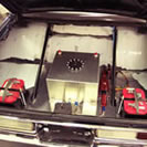 Dual Battery Mounts, Tin Package Tray, Trunk Floor and Fuel Cell
